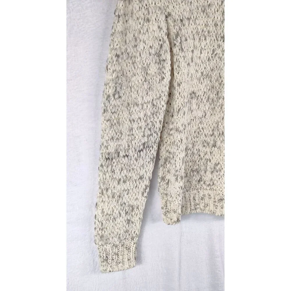 Calvin Klein Pullover Sweater Top Woven Large Thread Blended Fabric Speckled XL